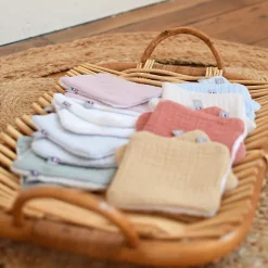 Sevira Kids Pochon distributeur et ses 8 lingettes lavables Jeanne