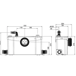 SFA Sanibroyeur Plus - Broyeur WC et salle d'eau
