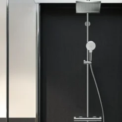 Colonne De Douche Hydromassante|Hansgrohe Showerpipe Crometta E 240 Set de douche 1 jet, Chrome (HG-27271000)