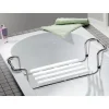 Siège De Douche| Siège de baignoire en inox extensible de 65 à 91 cm blanc charge maximale 90 Kg