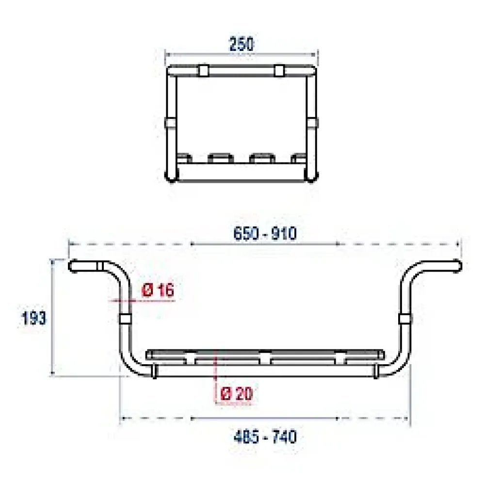 Siège De Douche| Siège de baignoire en inox extensible de 65 à 91 cm blanc charge maximale 90 Kg