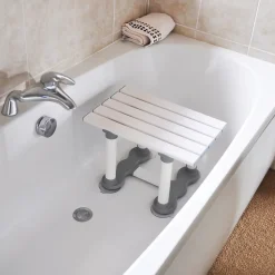 Aidapt Siège de bain en plastique Medina - Hauteur 30 cm - Blanc VR129