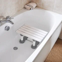 Siège De Douche|Aidapt Siège de bain en plastique Medina - Hauteur 15 cm - Blanc VR127