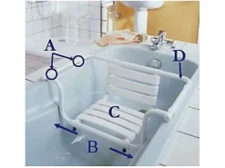 Siège De Douche|Godonnier Siège de bain extensible avec dossier,