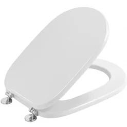 Kiamami Valentina Siège De Couverture Wc Modèle Synthèse En Finition Blanc