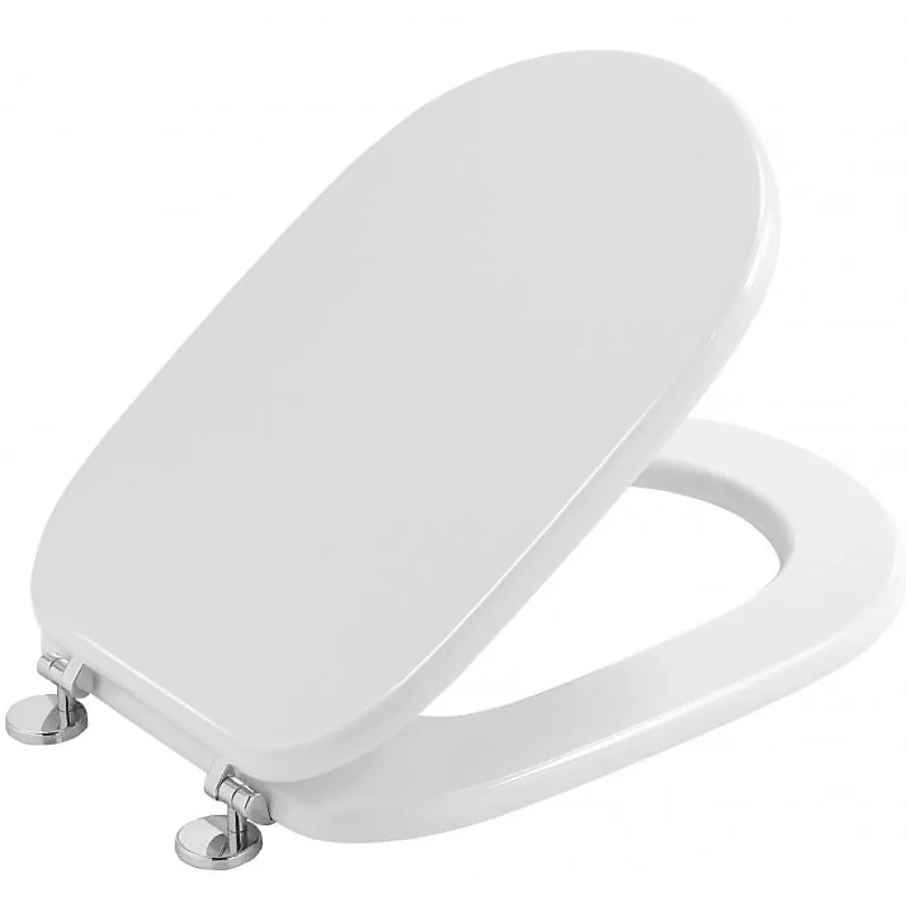 Kiamami Valentina Siège De Couverture Wc Modèle Synthèse En Finition Blanc