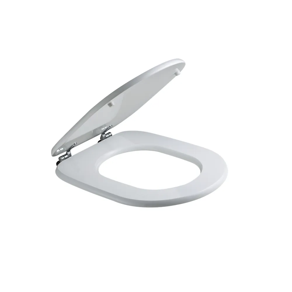 Kiamami Valentina Siège De Couverture Wc Modèle Synthèse En Finition Blanc