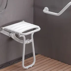 Siège De Douche|Godonnier Siège de douche en aluminium blanc charge maximale 225 kg