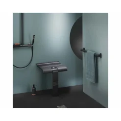 Pellet Siège de douche escamotable ARSIS Full Black - Noir Mat