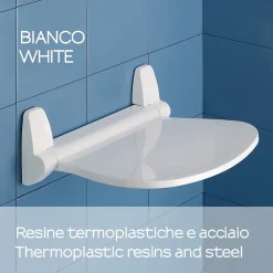 Kiamami Valentina Siège De Douche Pour Personnes Âgées Et Handicapées Blanc - Sound