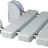 Godonnier Siège de douche relevable, aluminium blanc, l.32,1 x H.34,5 x P.33,5 cm,