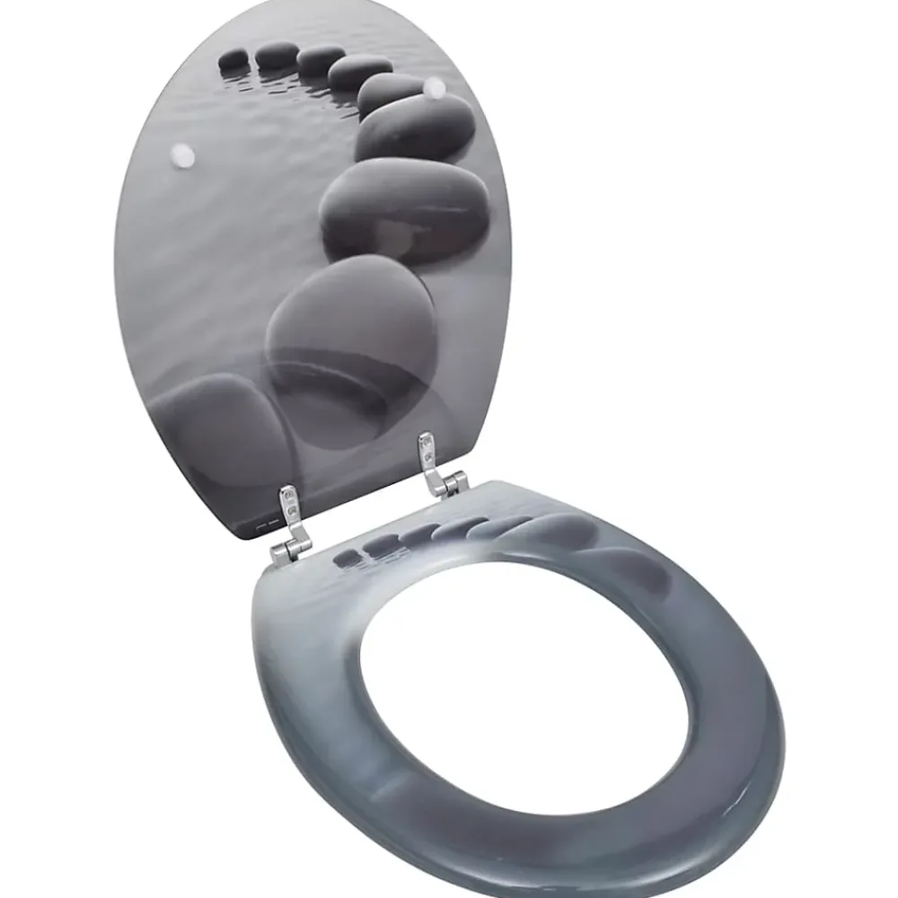 Abattant Wc|Helloshop26 Siège de toilette abattant avec couvercle mdf