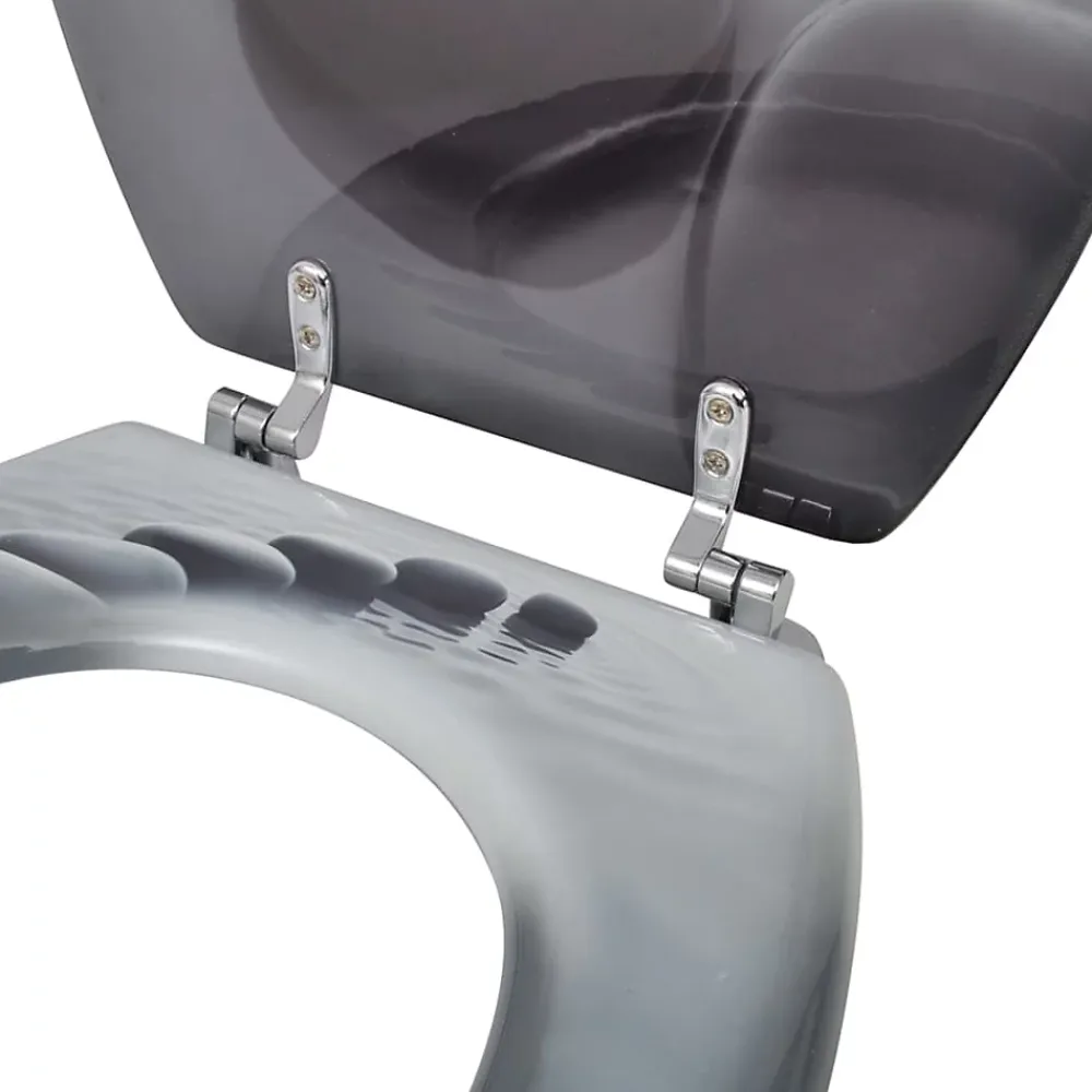 Abattant Wc|Helloshop26 Siège de toilette abattant avec couvercle mdf