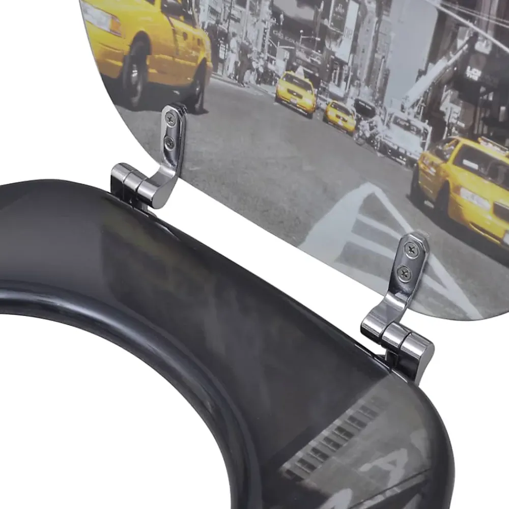 Abattant Wc|Helloshop26 Siège de toilette abattant avec couvercle mdf