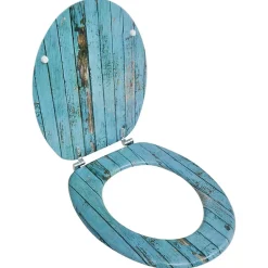 Abattant Wc|Helloshop26 Siège de toilette abattant avec couvercle mdf