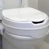 Siège De Douche|Kibath Siège de toilette rond ELEVATOR, finition BLANC mat, en ABS