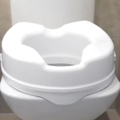 Wc Pmr|Aidapt Siège de toilette surélevé en plastique sans couvercle Senator blanc - Hauteur 5 cm