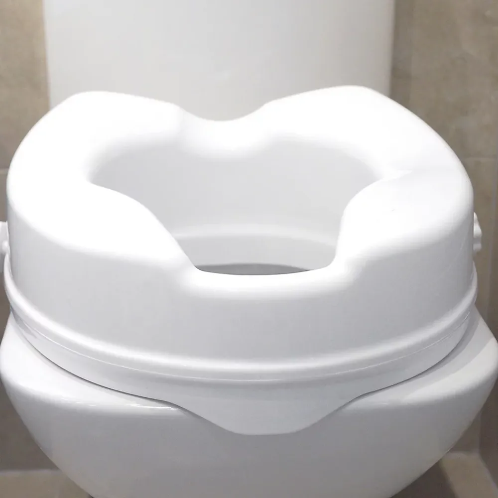 Wc Pmr|Aidapt Siège de toilette surélevé en plastique sans couvercle Senator blanc - Hauteur 5 cm