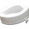 Wc Pmr|Aidapt Siège de toilette surélevé en plastique sans couvercle blanc Senator - hauteur 16 cm