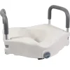 Aidapt Siège de toilette surélevé en plastique blanc Senator avec bras - hauteur 16 cm