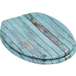 Abattant Wc|Helloshop26 Siège WC MDF couvercle à fermeture mdf