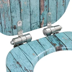 Abattant Wc|Helloshop26 Siège WC MDF couvercle à fermeture mdf