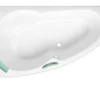 Baignoire D'Angle|Siko 140 x 95 cm Luiza baignoire d'angle gain de place, orientation gauche en acrylique, sans pieds, blanc (LU1400L)