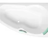 Baignoire D'Angle|Siko 160 x 95 cm Luiza baignoire d'angle orientation droite en acrylique, sans pieds, blanc (LU1600P)