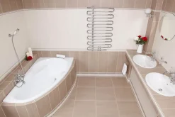 Baignoire D'Angle|Siko 160 x 95 cm Luiza baignoire d'angle orientation droite en acrylique, sans pieds, blanc (LU1600P)