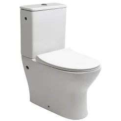 Wc À Poser|Siko Combi WC à poser sans bride, avec abattant slim softclose - remplissage par le côté (EUR990)