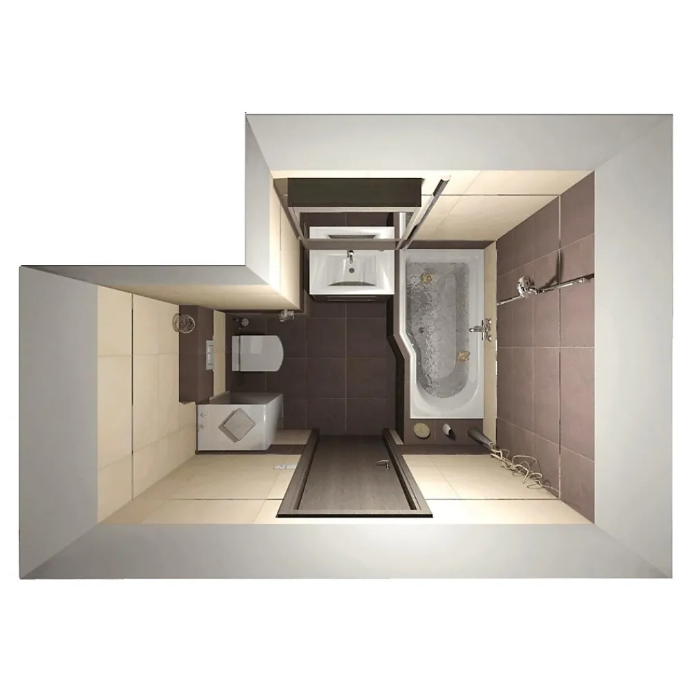 Siko 160x80 cm Beata Plus baignoire bain douche asymétrique en acrylique positionnement droite, sans pieds, blanc (BE1600PPLUS)
