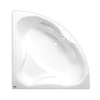 Siko 140x140 cm Cornelia baignoire d'angle en acrylique, gauche et droite, sans pieds, blanc (CO1400NEW)