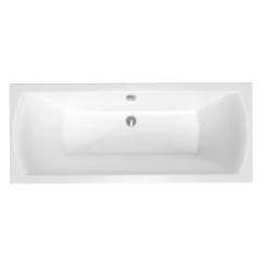 Baignoire Droite|Siko 170x70 cm Cube Way Plus baignoire rectangulaire en acrylique, gauche et droite, sans pieds, blanc (CUB1700PLUS)