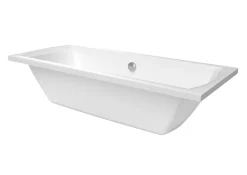 Siko 160x70 cm Cube Way Plus baignoire rectangulaire avec pieds, Acrylique, Gauche et Droite, Blanc (CUB1600PLUS-SET)