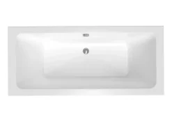 Siko 170x75 cm Nora Plus baignoire rectangulaire en acrylique, gauche et droite, sans pieds, blanc (NO1700PLUS)