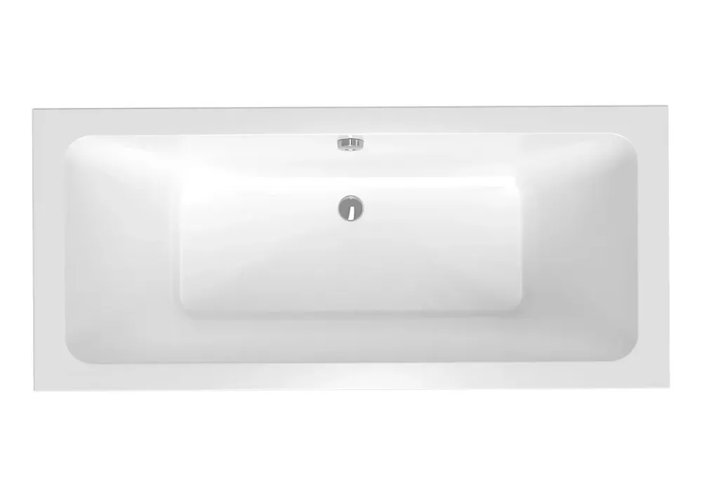 Siko 170x75 cm Nora Plus baignoire rectangulaire en acrylique, gauche et droite, sans pieds, blanc (NO1700PLUS)