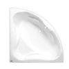 Baignoire D'Angle|Siko 150x150 cm Royale baignoire d'angle en acrylique, gauche et droite, sans pieds, blanc (RO1500NEW)