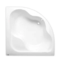 Baignoire D'Angle|Siko 150x150 cm Synthia Plus baignoire d'angle, acrylique, gauche et droite, sans pieds, blanc (SY1500PLUS)