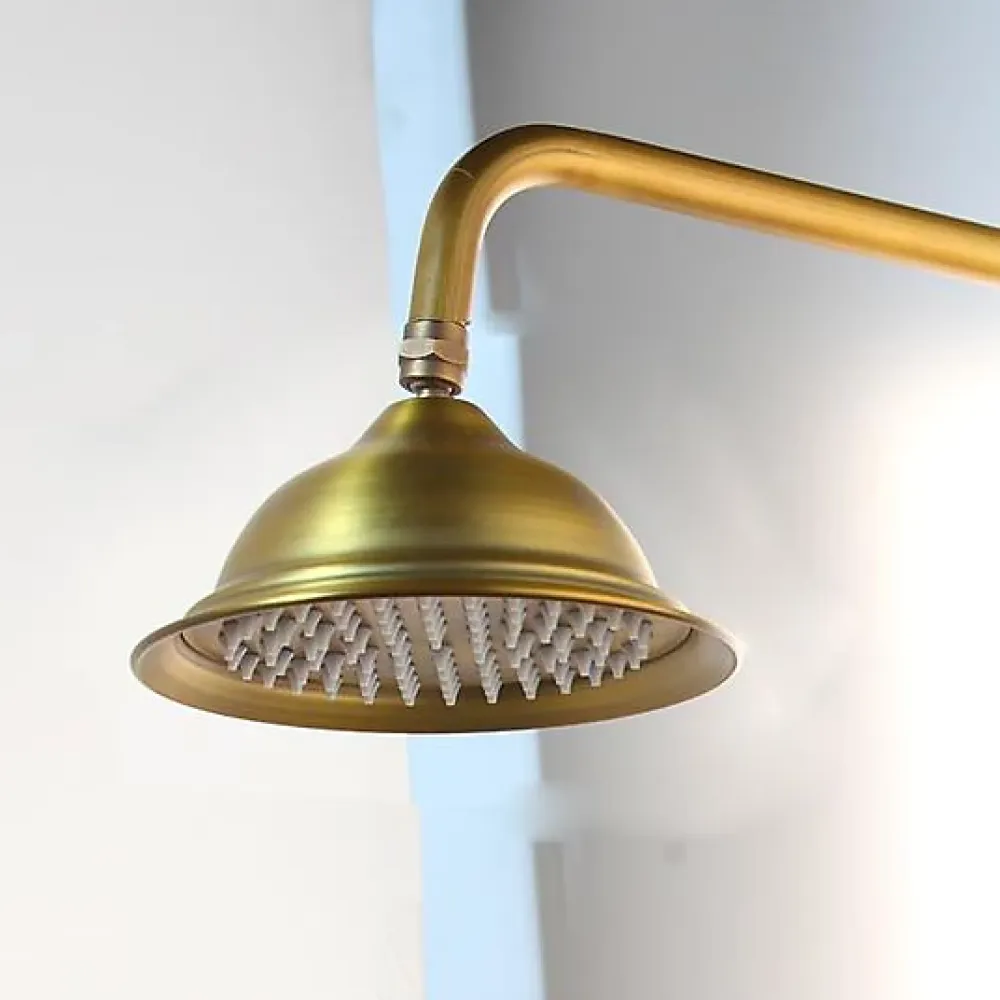 Colonne De Douche Mécanique|Silla Global Silla Élégant Colonne de Douche retro avec Mitigeur Réglable en Hauteur Système de Douche, Doré