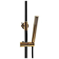 Colonne De Douche Mécanique|Silla Global Silla Élégant Colonne de Douche avec Mitigeur Réglable en Hauteur Système de Douche, Noir / Doré