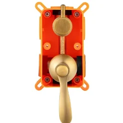 Colonne De Douche Encastrable|Silla Global Silla Élégant Colonne de Douche retro en Laiton Encastrée, Ensemble de Douche Mécanique, Vintage Doré