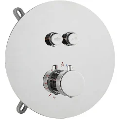 Colonne De Douche Encastrable|Silla Global Silla Élégant Colonne de Douche en Laiton Encastrée, Ensemble de Douche Thermostatique, Chrome