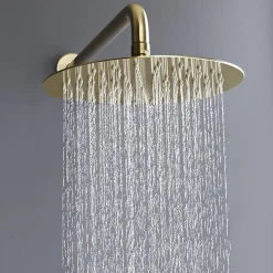 Colonne De Douche Encastrable|Silla Global Silla Élégant Colonne de Douche en Laiton Encastrée, Ensemble de Douche Mécanique, Doré