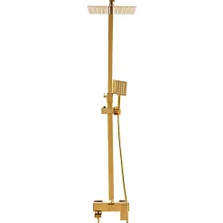 Silla Global Silla Élégant Colonne de Douche avec Mitigeur Réglable en Hauteur Système de Douche, Doré
