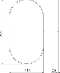 Silla Global SILLA Miroir mural ovale, 80 x 45 cm, cadre doré