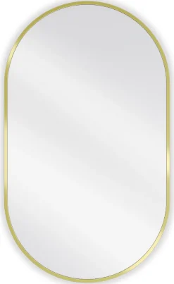 Silla Global SILLA Miroir mural ovale, 85 x 50 cm, cadre doré