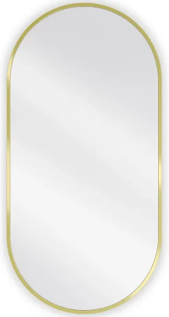 Miroir Grossissant|Silla Global SILLA Miroir mural ovale, 90 x 45 cm, cadre doré