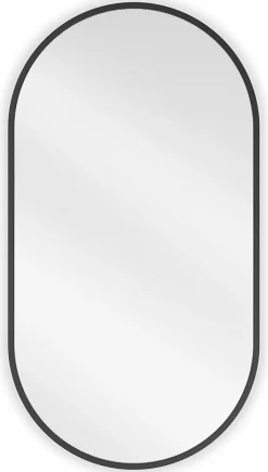 Miroir Grossissant|Silla Global SILLA Miroir mural ovale, 75 x 40 cm, cadre noir