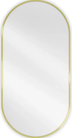 Silla Global SILLA Miroir mural ovale, 100 x 50 cm, cadre doré