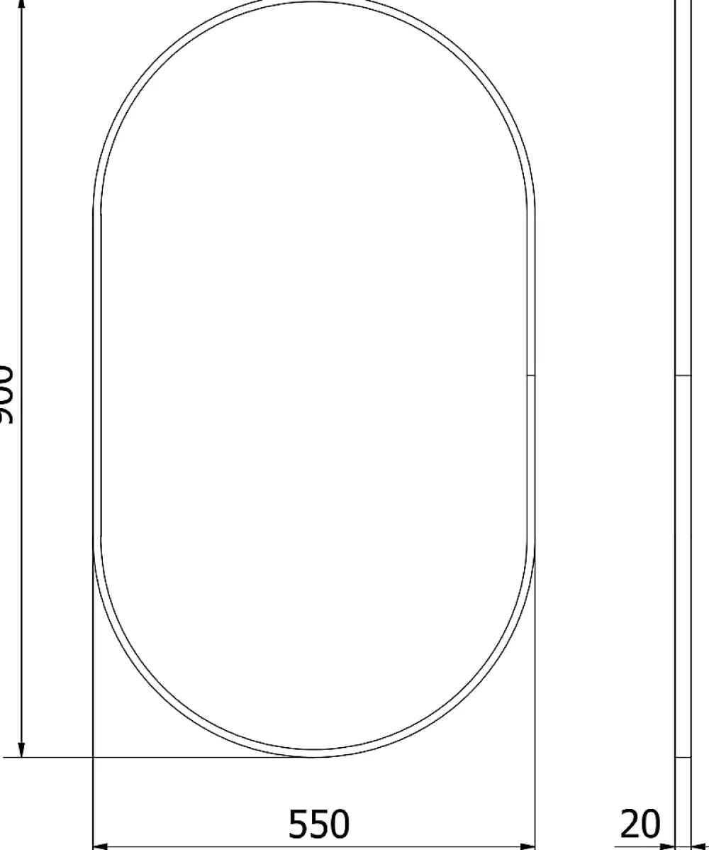 Silla Global SILLA Miroir mural ovale, 90 x 55 cm, cadre doré